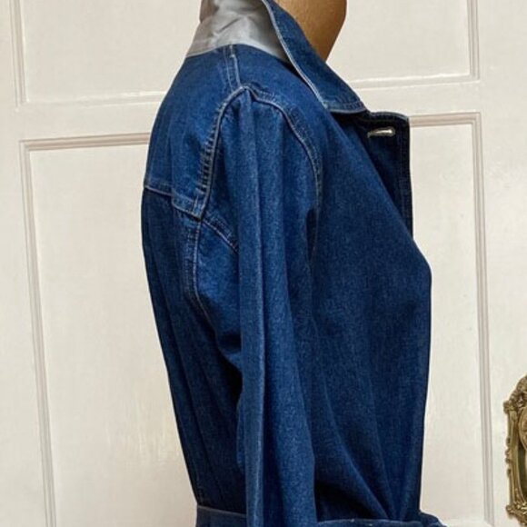 Bill Blass, Classic Denim Jean Dress, - Picture 6 of 12